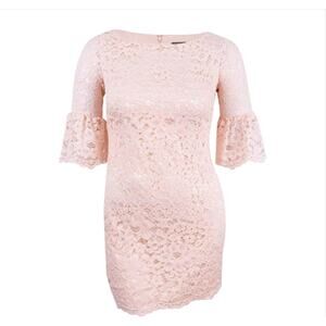 Vince Camuto Women's Lace Lantern-Sleeve Dress in Size 10